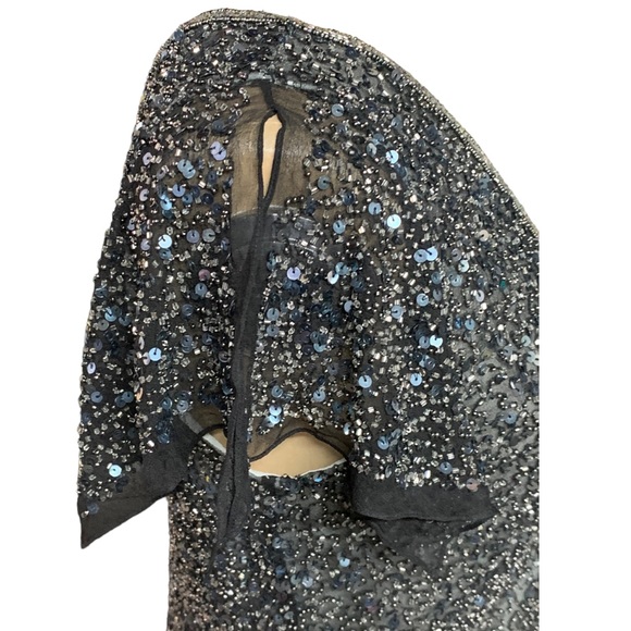 Adrianna  Papell  Boutique, Beaded Silk top - Picture 2 of 9